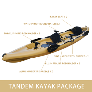 Canot/Kayak non gonflable en polyéthylène Kayak deux places OEM - Product Image 4