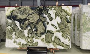 Azulejos de losas de mármol natural blanco <span class=keywords><strong>verde</strong></span> vano blanco mentelle moderno Nuevo hielo <span class=keywords><strong>Verde</strong></span> <span class=keywords><strong>Río</strong></span> mármol Northland cedro para Decoración - Product Image 2