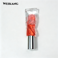 Flacon de parfum en verre irrégulier de 10 ml avec bille roulante et bouchon à vis en aluminium