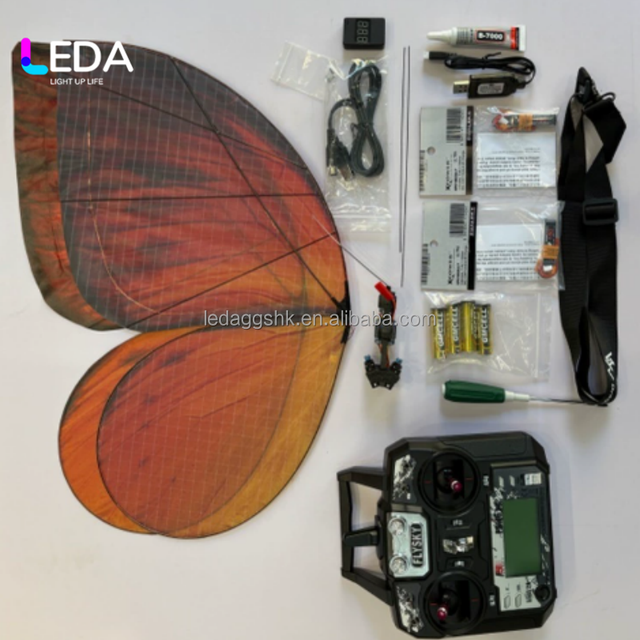 LEDA Indoor LED Bionic Butterfly Remote-controlled Flapping Drones Modern New Arrival for Wedding Music Festival Decorations