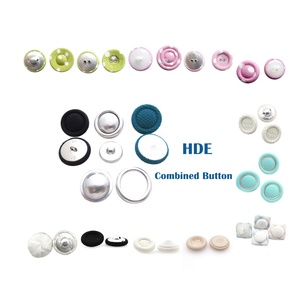 Vòng Kim Loại Vải Bao Phủ Nút Đa Kích Thước Nhôm Bao Phủ Làm Nút Sắt Khóa Boton Couvert Cho Quần Áo - Product Image 3