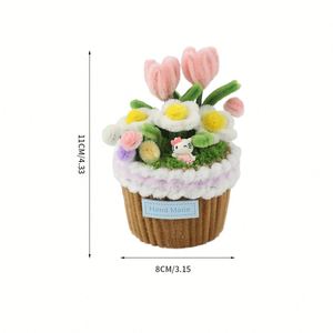 Desktop Mini-Garden <b>Craft</b> <b>Kit</b> Grow a Charming Collection of Pipe Cleaner Cacti Tulips More in Their Own Tiny Pots - Product Image 2