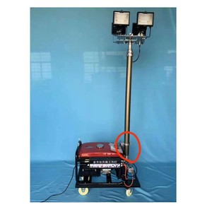ไฟฉุกเฉินแบบพกพา LED สีขาวบริสุทธิ์ ไฟทำงานแบบยืดหดได้พร้อมล้อสำหรับใช้งานกลางแจ้ง - Product Image 1