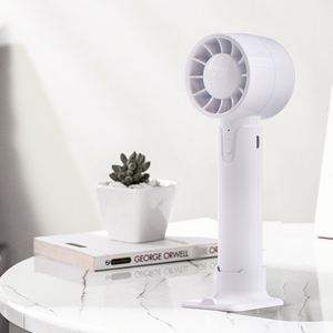 Ventilateur portable à main haute vitesse avec logo personnalisé, mini ventilateur de poche à piles, rechargeable par USB, pour l'extérieur - Product Image 3