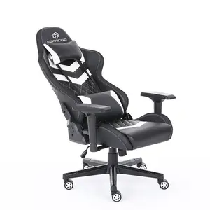 Gamer ergonomico per mobili da ufficio da corsa sedia da gioco in pelle sintetica nera