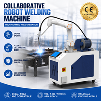 Robot Colaborativo de Soldadura Industrial sin Programación, Soldador Cobot para Soldadura de Metales, Brazo de 922mm, 1400mm, 1800mm