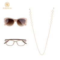 Chaîne de lunettes en métal à double anneau, longueur personnalisable, anti-chute, cordon pour lunettes de soleil, accessoires minimalistes pour femmes