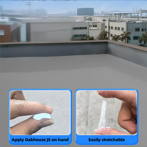 Peinture d'étanchéité pour toiture modifiée au polymère liquide Oakhouse JS K11, <span class=keywords><strong>ciment</strong></span>, réparation des fuites, peinture écologique de qualité potable - Product Image 2