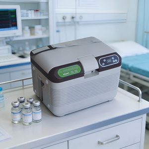 Enfriador de Vacunas Portátil de 12L, Apariencia Gris Claro, Material Plástico, Apto para Uso en Sitios de Epidemia - Product Image 1