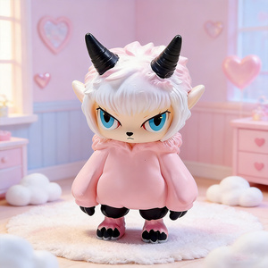 Jouets en boîte mystère de style anime personnalisés OEM ODM, figurines de dessins animés en vinyle PVC souple à grosse tête, série créative de collection - Product Image 6