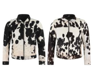 Custom 100% Genuine Black Cow <b>Fur</b> Leather Men’s <b>Jacket</b> Warm <b>Lined</b> YKK Hardware Private Label OEM/ODM Wholesale - Product Image 1