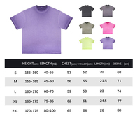 Kaos Pria 230G 100% Katun Dicuci dengan Efek Gradasi, Kerah Bulat, Vintage Retro, Distressed, Lengan Pendek, Kasual, Oversize, untuk Pasangan