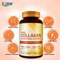 Capsules de collagène, glutathion et vitamine C, complément alimentaire antioxydant pour la peau, les cheveux, les ongles et le soutien des articulations