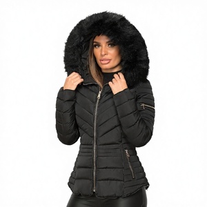 Chaqueta Acolchada de Invierno para Mujer RATA INTERNATIONAL, de Alta Calidad, Resistente al Viento, con Cierre de Cremallera y Botones Frontales, Cuello Alto - Product Image 3