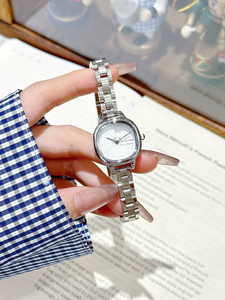 New Niche Ladies Wristwatch with Crushed Ice Blue Metal Strap Light Luxury High Texture Commuter Versatile Quartz <b>Watch</b> - Product Image 1