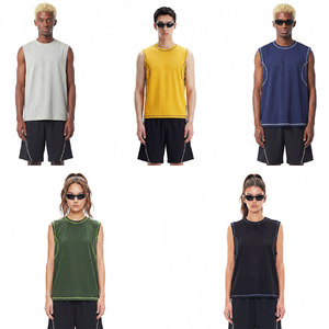 เสื้อกีฬาผู้ชายแบบแห้งเร็วสองสี Mamba Sports พร้อมโลโก้สั่งทำพิเศษ ซับเหงื่อ ระบายอากาศดี เสื้อกล้ามออกกำลังกาย ขายส่ง สั่งพิมพ์ลายได้ - Product Image 3