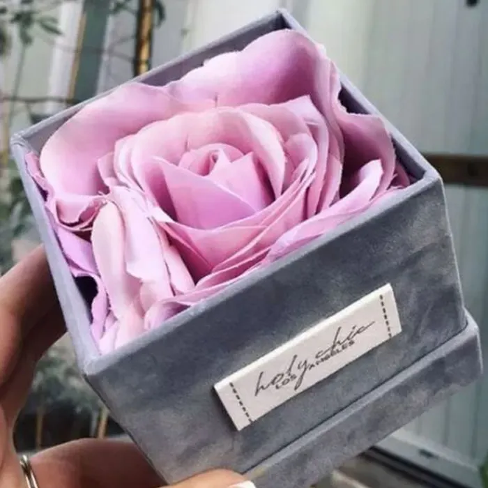 Лидер продаж, необычная жесткая коробка для переноски с изображением неувядающих колец, розы от производителя, подарочные коробки с доставкой цветов, оптовая продажа 2019