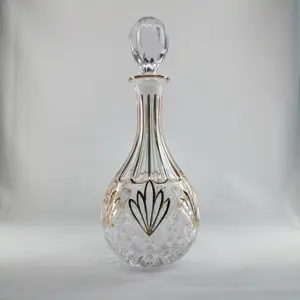 Fashion Phnom Penh Crystal Glass Whisky Decanter Bottle Wine Drinking With Crystal Glass Lid