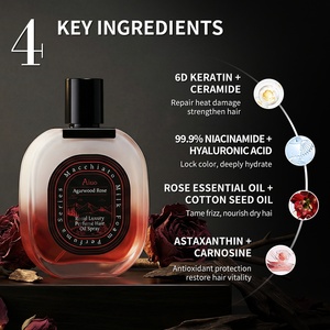 Spray capillaire à la rose : Nourrit, hydrate, anti-frisottis, lisse les <span class=keywords><strong>cheveux</strong></span> secs et abîmés, <span class=keywords><strong>soin</strong></span> à la kératine pour femmes (vente en gros) - Product Image 3