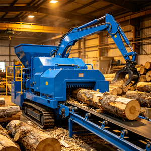 Ligne de production de sciure de bois / de copeaux de bois, broyeurs, concasseurs de biomasse, broyeurs à marteaux - Product Image 1