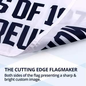 Drapeau personnalisé 3x5 pieds, drapeaux/bannières personnalisés, impression personnalisée, couleurs vives, 100% polyester, double couture, œillets en laiton - Product Image 5