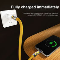 Câble USB-C de charge rapide en silicone liquide Premium 240W avec gaine en nylon pour iPhone 16/15 Pro Max/Plus