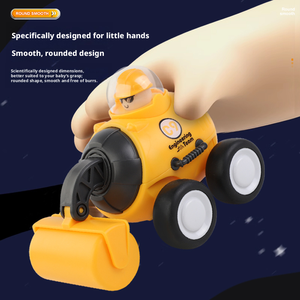 HTL <span class=keywords><strong>Mini</strong></span> Press and Go, Juego de Juguetes de Construcción de Dibujos Animados y Carro Espacial, Plástico ABS, Juguete Educativo de Fricción para Niños - Product Image 4