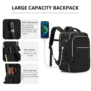 Sac à dos unisexe élégant multifonctionnel pour le sport en plein air, imperméable, pour les voyages, avec fermeture éclair, en polyester, pour le bureau, l'ordinateur portable, décontracté, pour les étudiants - Product Image 3