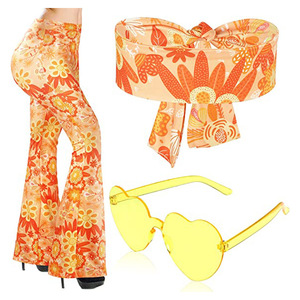 Señoras 60s 70s Retro Hippy Hippie Groovy Go Girl <span class=keywords><strong>Disco</strong></span> Dancing <span class=keywords><strong>Queen</strong></span> Costume Ecoparty - Product Image 4