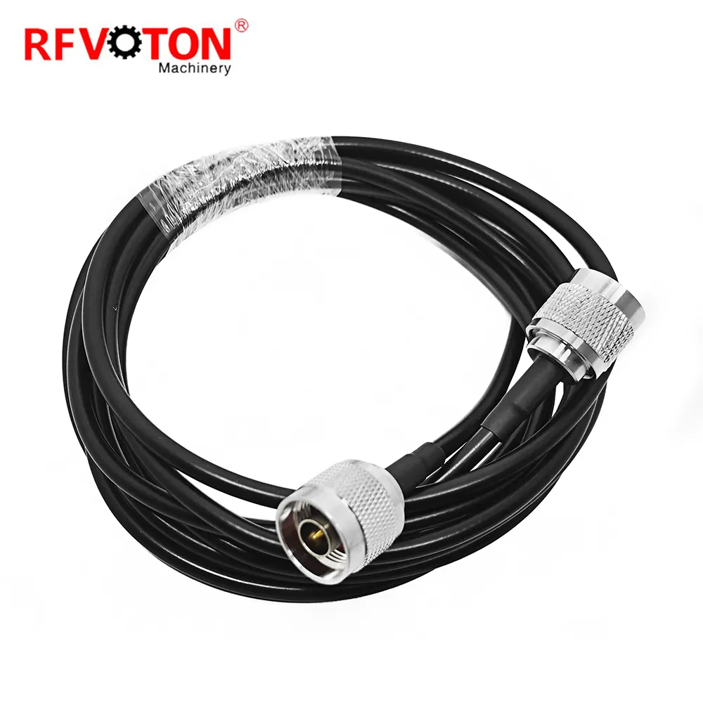Straight N Male to Male Cable Connector Crimp Rf Coaxial Extension Cable Assembly for LMR240 Type