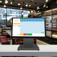 Système de point de vente de bureau tout-en-un en alliage d'aluminium de 15.6 pouces Caisse enregistreuse à écran tactile Windows 10/11