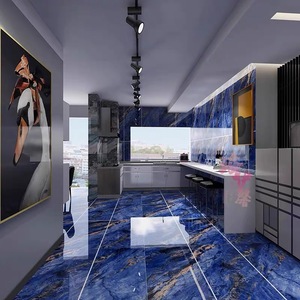 Gạch men cao cấp 600x1200mm nhập khẩu từ Trung Quốc, kiểu dáng hiện đại, họa tiết đá liên tục, bề mặt bóng, dùng cho tường và sàn trong nhà, phù hợp với không gian sống. - Product Image 4