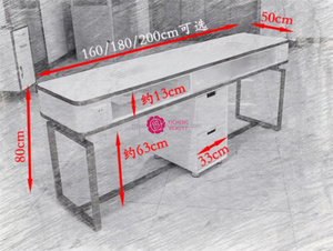 Yicheng Beauty Table de <span class=keywords><strong>manucure</strong></span> moderne bien conçue Tables de <span class=keywords><strong>manucure</strong></span> et de pédicure Table de <span class=keywords><strong>manucure</strong></span> blanche Fournisseur professionnel de la Chine - Product Image 6