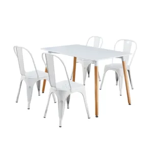 โต๊ะและเก้าอี้ห้องนั่งเล่นวิลล่าดีไซน์เนอร์ใหม่เฟอร์นิเจอร์ศิลปะสมัยใหม่ผสมผสานโต๊ะรับประทานอาหารสไตล์นอร์ดิก - Product Image 3