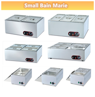 Salade électrique lpg gaz Bain Marie chauffe-aliments comptoir de table casserole en acier inoxydable Restaurant commercial Pro Bain-marie Machine