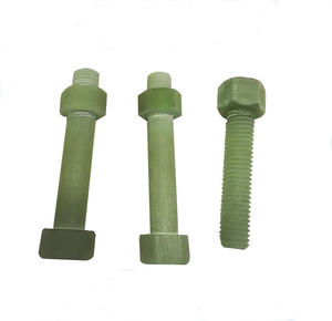 Yüksek mukavemetli FRP GRP cıvata ve somun yalıtımlı kaya cıvata fiberglas bağlantı elemanları - Product Image 2