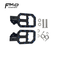 FMO Tuttio Soleil 01 Repose-pieds CNC bleu brûlé avec kit d'installation, logo personnalisé au laser, pièces de mise à niveau pour moto électrique tout-terrain