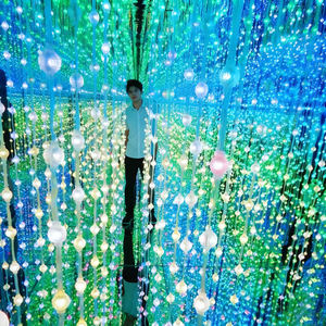 Haute luminosité 360 °   Lumière LED à pixels en forme de boule IP67, connectable en série, pour aménagement paysager extérieur et installation artistique - Product Image 2