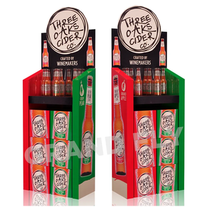 ที่โชว์ขวดไวน์ทำจากกระดาษแข็งแบบป๊อปอัพสำหรับซูเปอร์มาร์เก็ต - Product Image 4