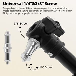 Support mural Ambitful WS-110 pour éclairage intérieur, mini-trépied pour flash, réglage multi-angle pour gagner de la place - Product Image 4