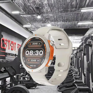 Akıllı Saat Paslanmaz Çelik 3 ATM Su Geçirmez AMOLED GPS Fitness Takip Cihazı Kablosuz Şarj Kalp Atış Hızı Monitörü IOS/Android - Product Image 3