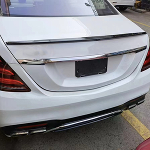 <span class=keywords><strong>Spoiler</strong></span> Stile AMG per <span class=keywords><strong>Mercedes</strong></span> W222 Classe S S63, Alettone Posteriore per Baule in ABS per S300 S350 S400 S500 S550 S63 Berlina 4 Porte 2014-2020 - Product Image 2