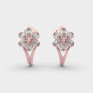 Designer Round Brilliant Moissanite <b>Stud</b> Earrings Luxury 925 <b>Sterling</b> <b>Silver</b> Premium Jewelry for Women - Product Image 5