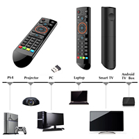 Q1 Q2 télécommande sans fil Air Mouse pour Android Tv Box moins cher commande vocale 2.4G Fly Google Assistant avec Gyroscope rétro-éclairé