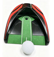 Base antidérapante, retour de balles de golf semi-automatique, distributeur de balles de golf en plastique durable, équipement d'entraînement au putting pour enfants