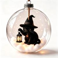 Ornement de boule suspendue pour Halloween, décoration fantôme, citrouille, sorcière, décoration suspendue pour porte intérieure