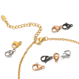 Fermoirs Mousquetons en Acier Inoxydable Grandes pour Bracelets, Connecteurs, Fournitures <span class=keywords><strong>de</strong></span> Bricolage et Bijouterie - Product Image 3