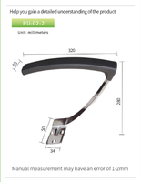 Accoudoir de chaise de bureau pivotante Shenghao Fashion, poignée chromée