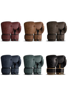 Guantoni da Boxe Professionali in Pelle Vintage Superfine per Uso Universale, Guanti da Combattimento per Allenamento Sportivo, MMA e <span class=keywords><strong>Thai</strong></span> <span class=keywords><strong>Boxing</strong></span> - Product Image 5