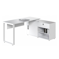 Poste de travail de bureau moderne avec cloison, bureaux informatiques de luxe, table de travail blanche pour employés, ensemble de mobilier de bureau en gros